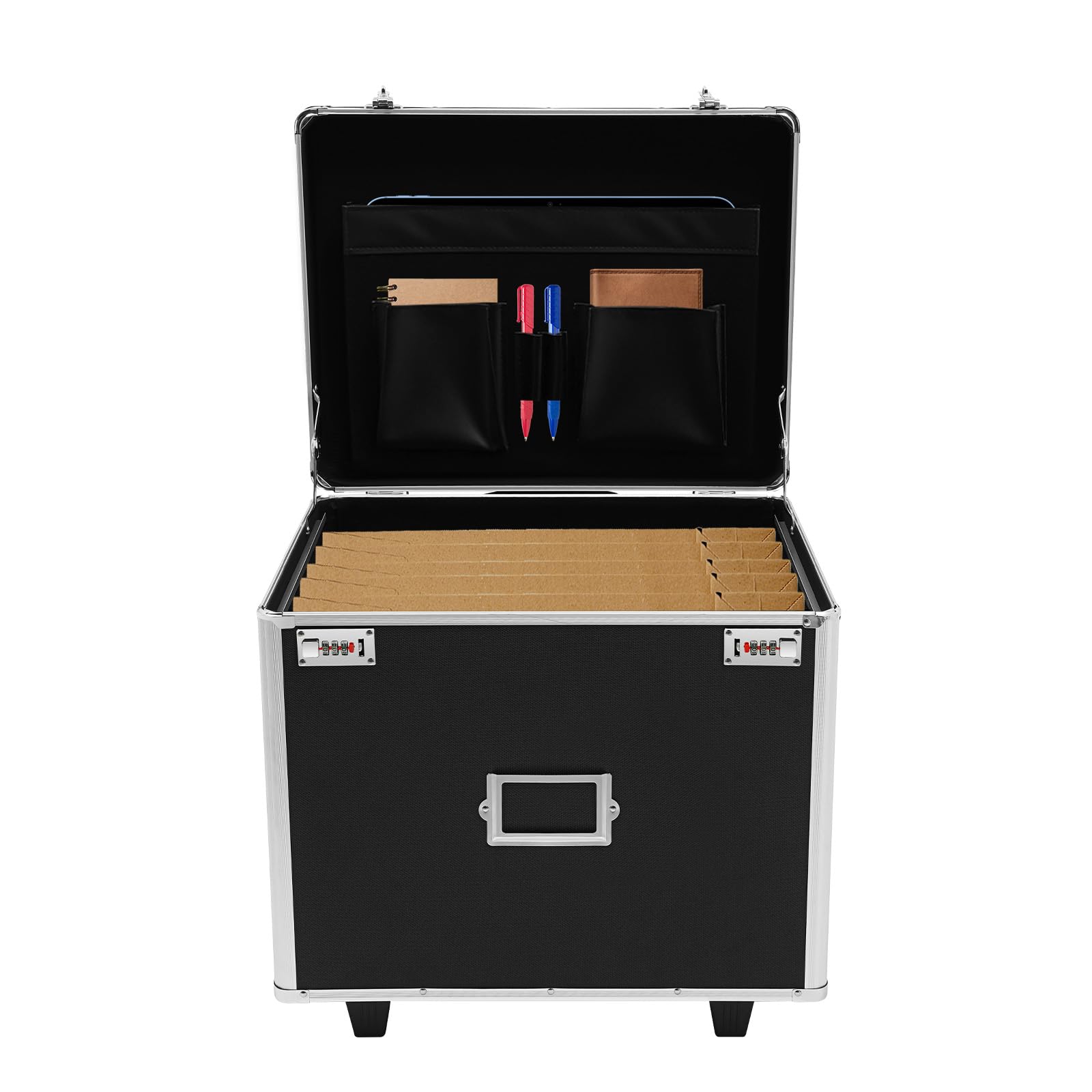 Amazon.com: Portable Locking File Box with Wheels & Telescoping