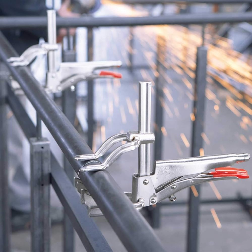 BESSEY Rohr-Gripzange GRZRO, Rohr Ø 0-110 mm Ausladung 65 mm, Ideal zum Halten von Rundkörpern mit gleichem Durchmesser, Gewicht 1,30 Kg