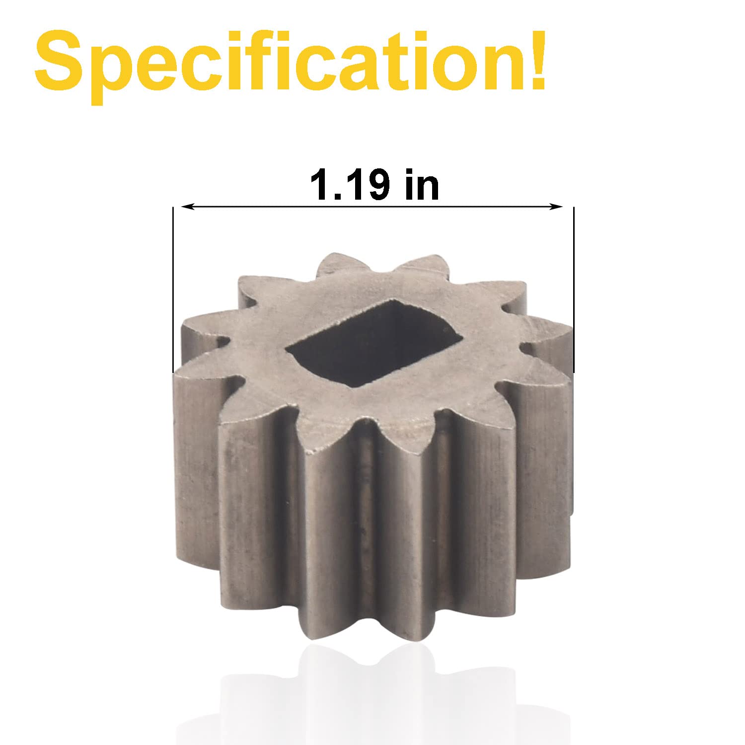 Amazon.com : MWEDP 2 Pack 115-4668 (12T) Pinion Gear