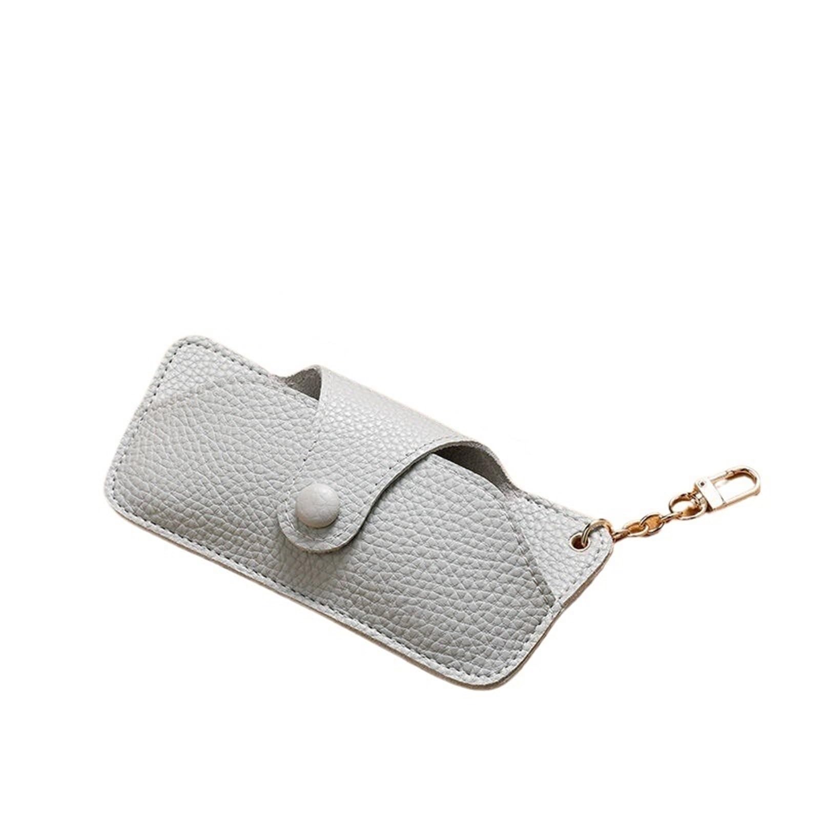 funda gafas Bolsa Portátil Retro Hecha A Mano De Cuero PU For Gafas Con Cordón For Colgar Estuche For Sol Caja Almacenamiento Sencilla