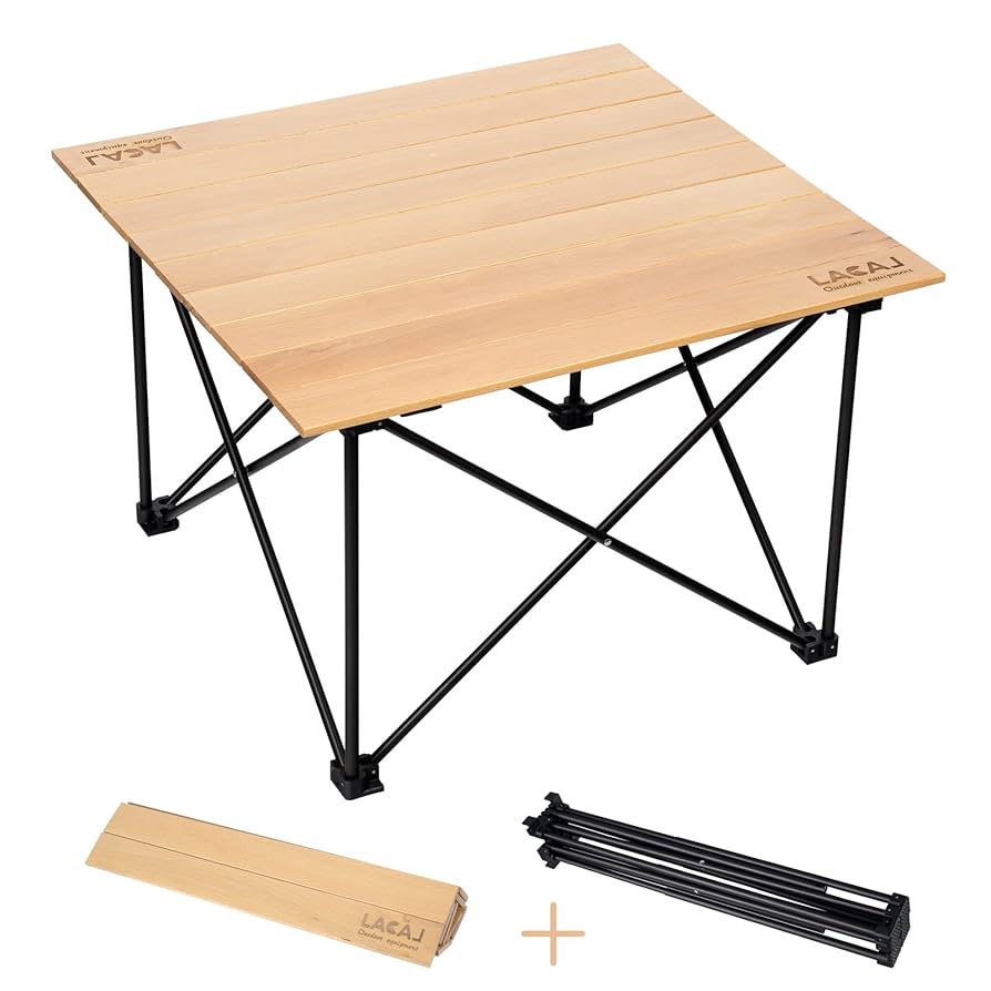 【サイズ:S-ケヤキ】LACAL アウトドア テーブル キャンプ ロール式 収束 Amazon.co.jp: LACAL アウトドア テーブル キャンプ ロール式