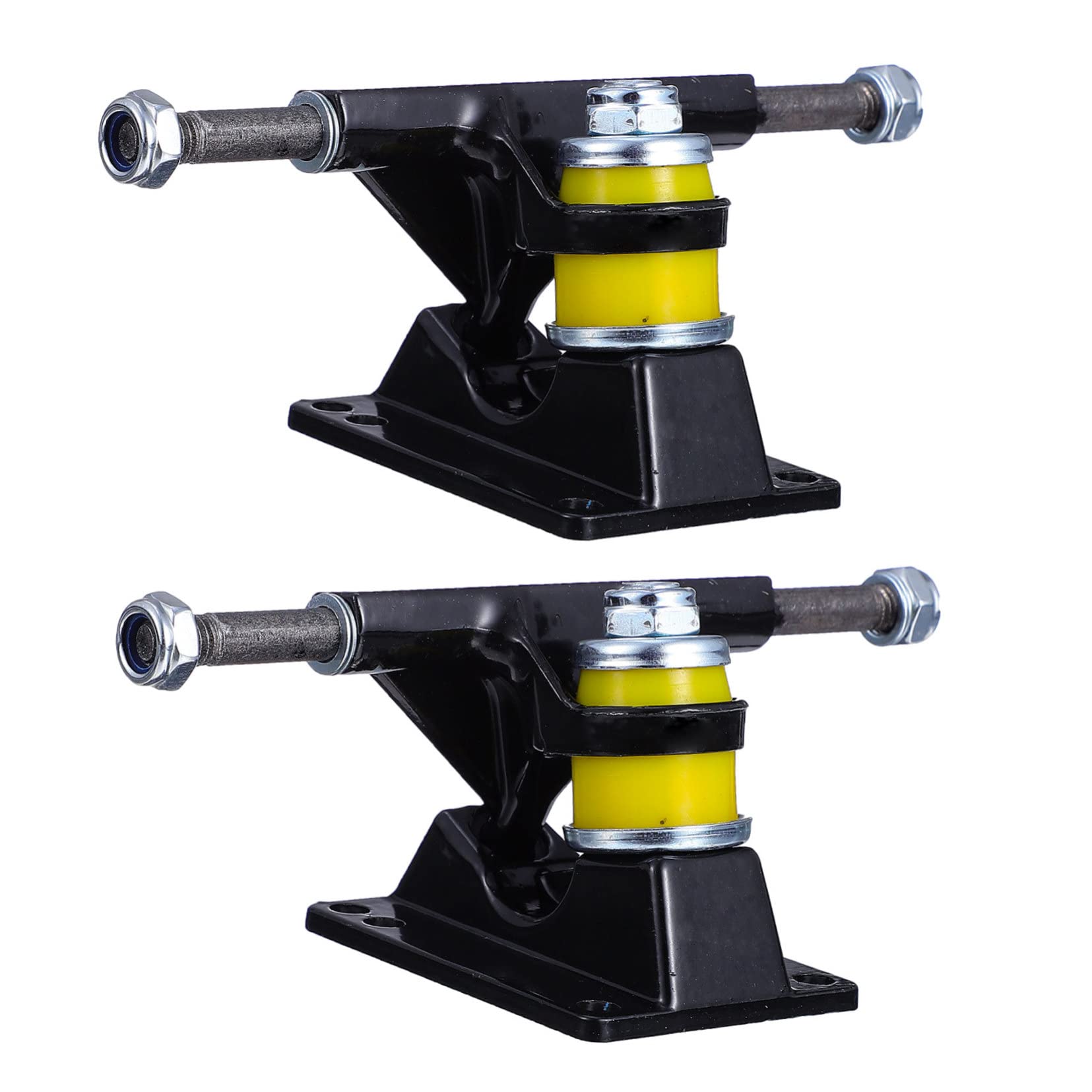 BELLIFFY Skateboard Wheel Brackets 1 Pair Aluminium Trucks Great Load Capacity Quick Turns Skateboard Holder