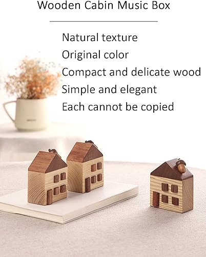 Miniatura 3 de Sinzyo Caja de música cálida para casa, cajas musicales vintage, regalo para cumpleaños, día de San Valentín, Navidad, melodía, luz de luna, densetsu