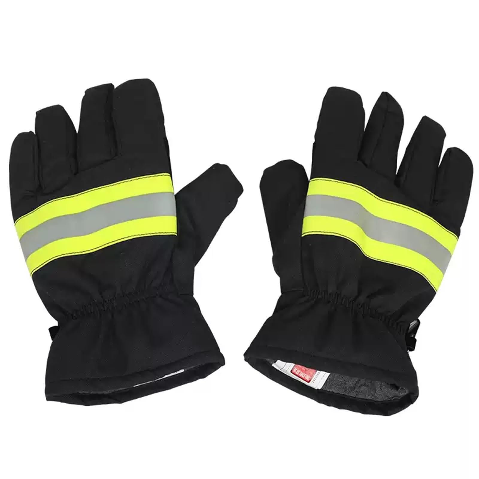 Brandschutzanzug Feuerwehr Feuerwehrjacke & Feuerwehrhose, Warnschutz-Feuerwehrschutzkleidung mit Reflexstreifen, Feuerwehrhelm/Handschuhe/Stiefel/Gürtel(Gloves)