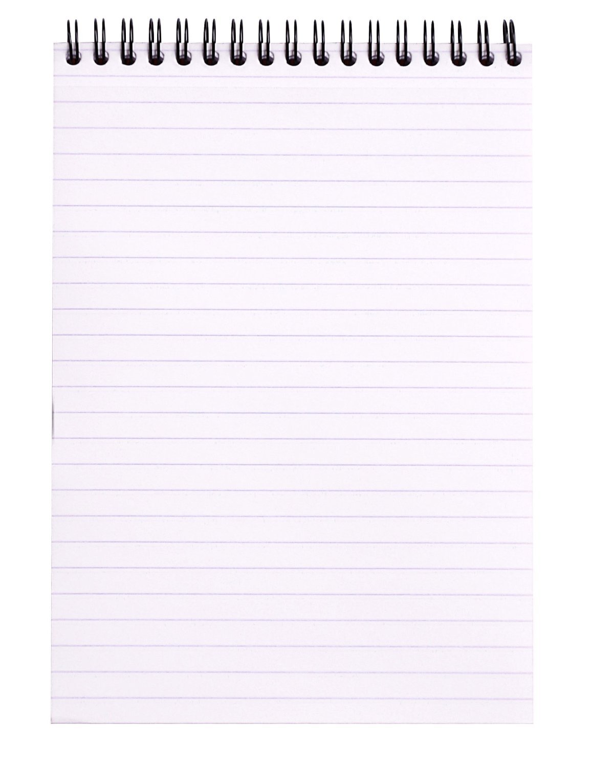Rhodia 165019C Notizblock, liniert, Spiralbindung, 15,2 x 20,3 cm, Schwarz, 5 Stück