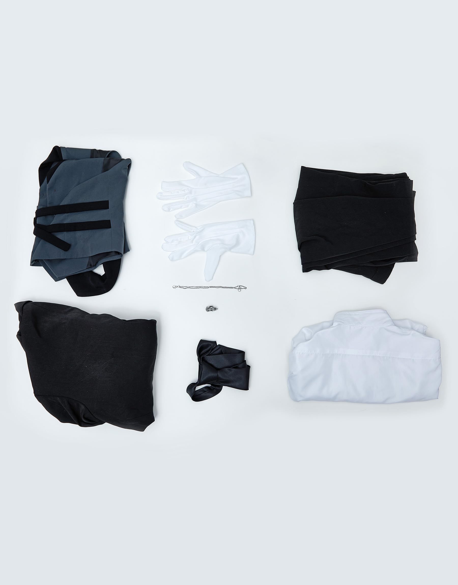 miccostumes Men's Costume Butler Cosplay Outfit Tuxedo Shirt Pants and Vest with Brooch