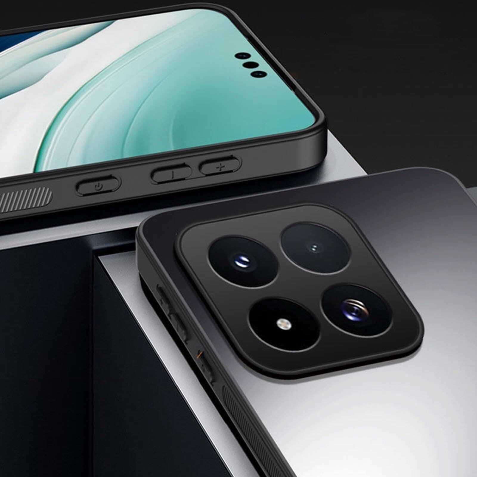 Custodia Per Xiaomi 17Max, Copertura Del Cavalletto Ad Anello Rotante | Protezione Della Lente Guscio Antiscivolo Antiscivolo Custodia(Purple)