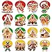 HOWAF 30pcs Christmas Gingerbread Hanging Swirl Decorations, Merry Christmas Candy Gingerbread Man Foil Hanging Streamer Gingerbread House Swirls Ceiling for Christmas Tree Xmas Holiday Party Supplies