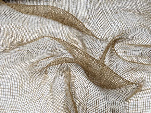 Hessian Scrim Netting Jute Fabric Sacking Material - Fine Natural Burlap Raffia Garden Net - 100cm Wide (3)
