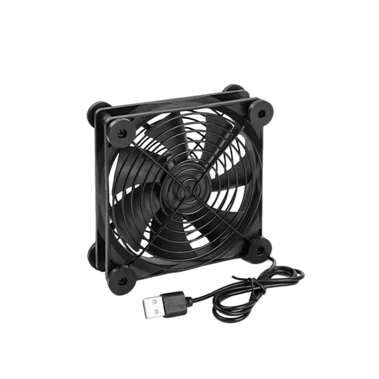 High Airflows 120mm USB Ventola di Raffreddamento Con Piedini In Gomma Per Router Modem DVR E PC Laptop Stand USB Powereds Fan