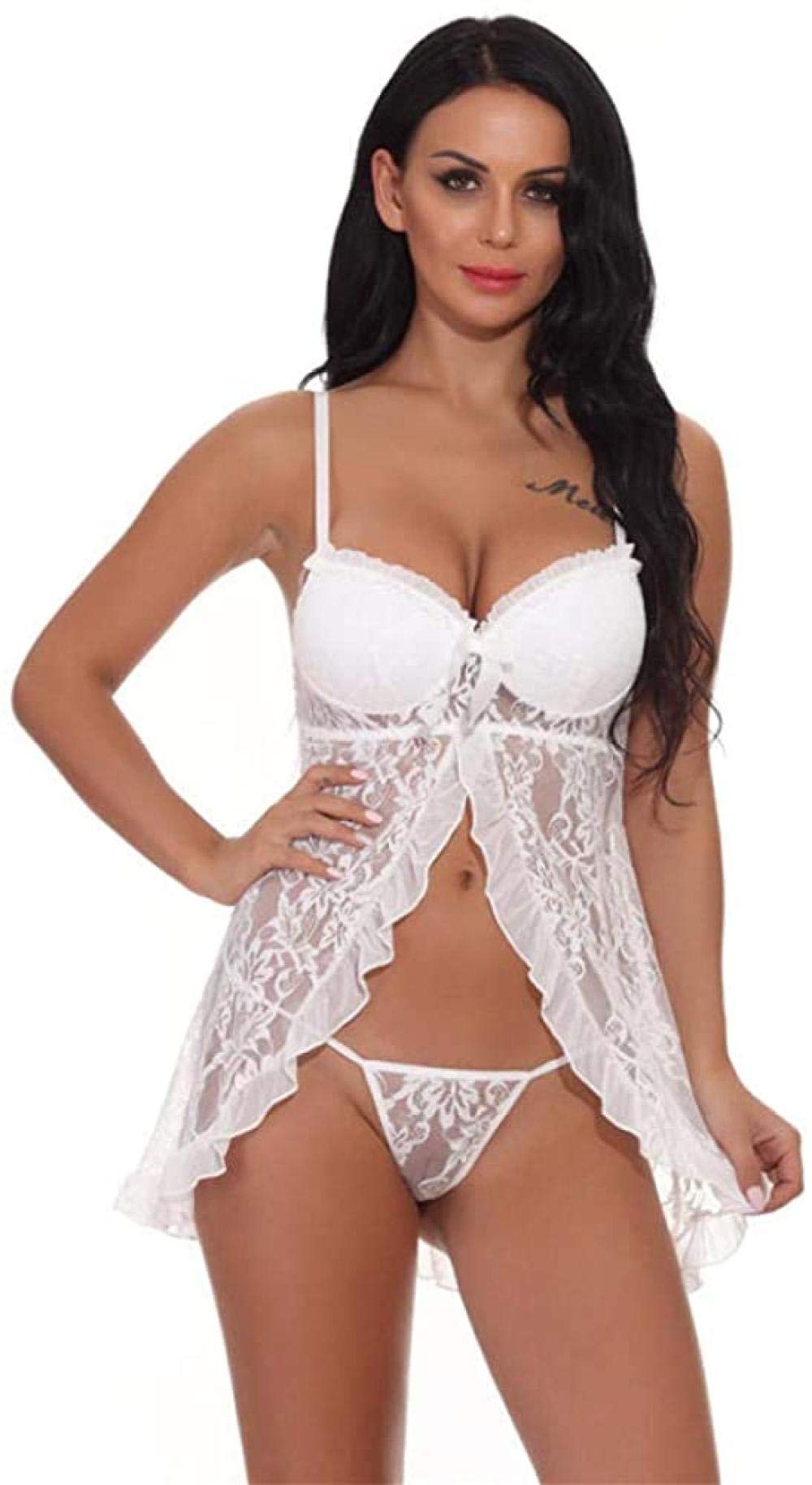 Ropa de Dormir erótica para Mujer Muñecas eróticas para bebés Lencería Sexy erótica Ropa Interior para Mujer Ropa de Encaje Porno Babydoll Disfraces