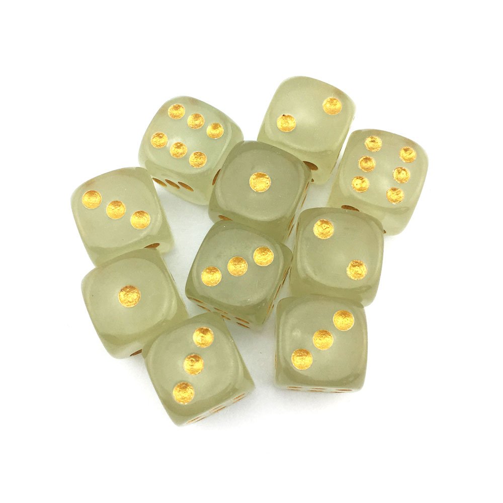 SmartDealsPro 10-Pack D6 Six Sided Glow In the Dark Dice Die for DND MTG, RPG, Tenzi, Farkle, Yahtzee, Bunco, Teaching Math - Image 4