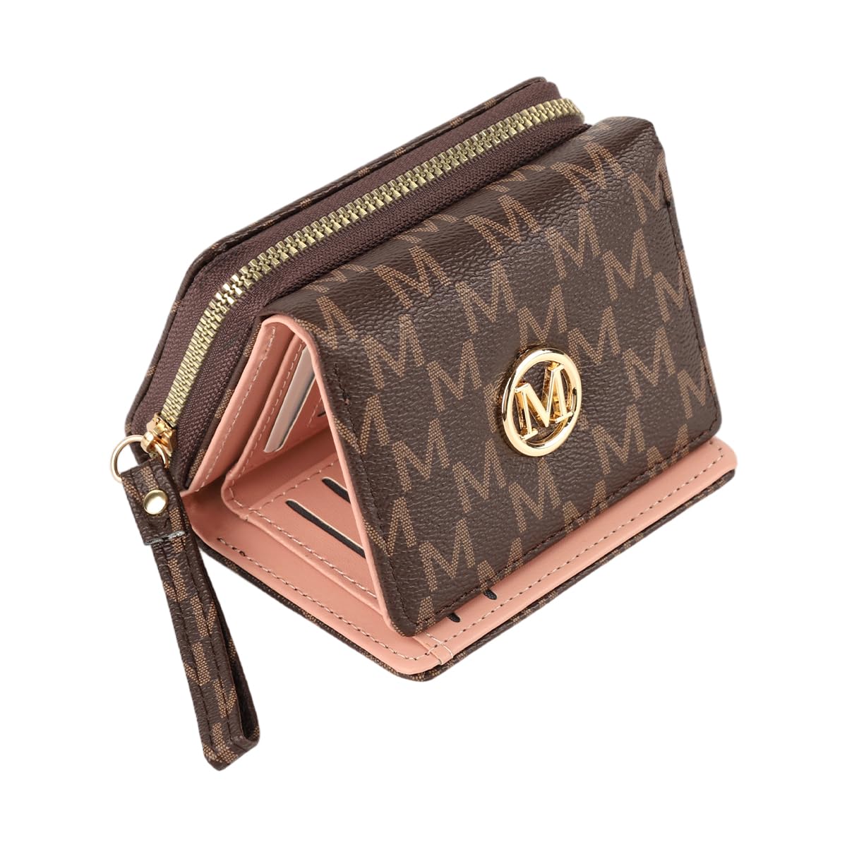 Wallets for Women PVC Leather Small Bifold Zipper Pocket Coin Purse Multi Card Organizer-image-14