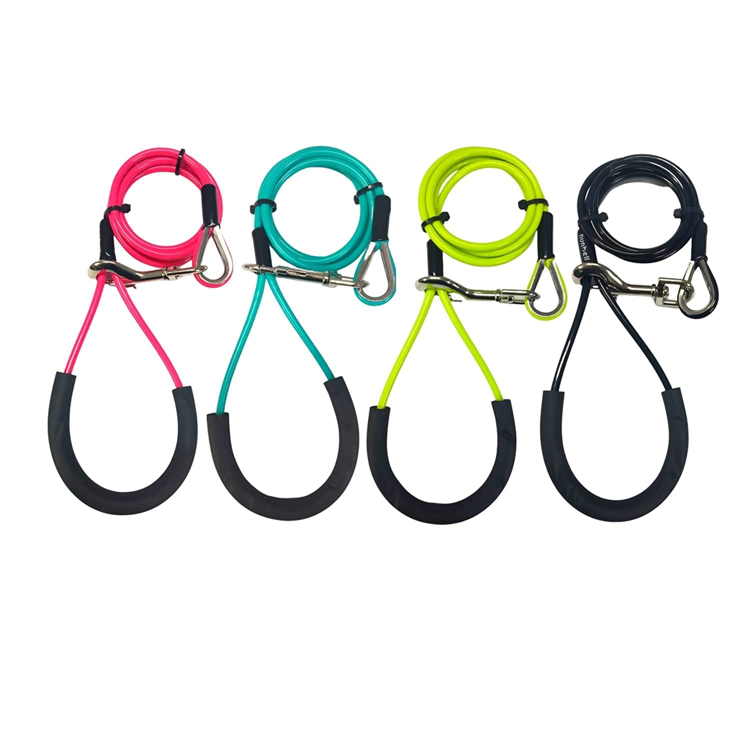 Petlicious & More® Durable and Non-Toxic Steel Wire Chew Proof Leash, Stainless Steel Hook with Rubber Hand Grip for Dogs & Puppies (Color May Vary) (B09LY7YGCX) Amazon Price History, Amazon Price Tracker