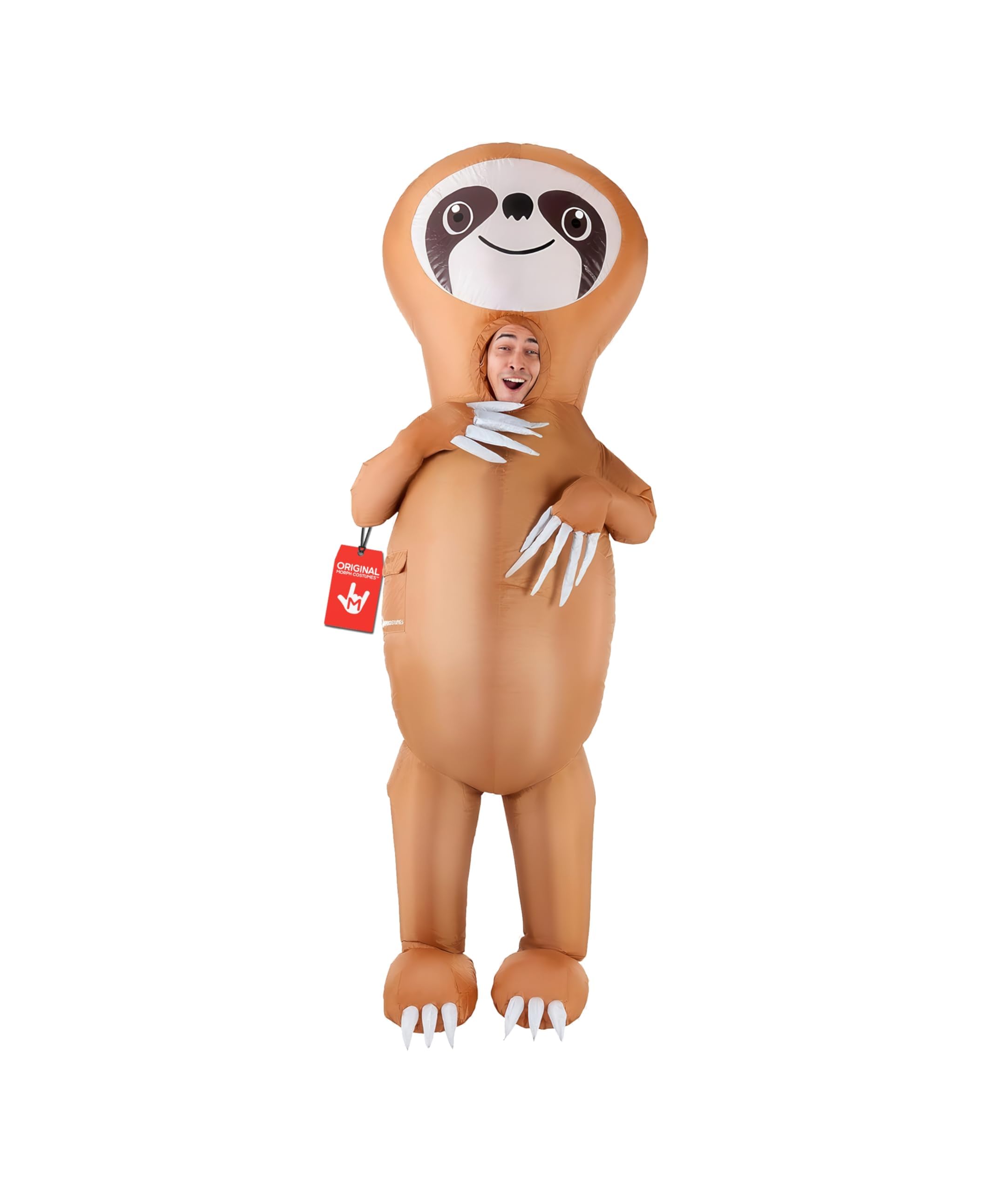 Morph Inflatable Sloth Bear Adult Costume Animal Costumes for Carnival and Halloween, One Size