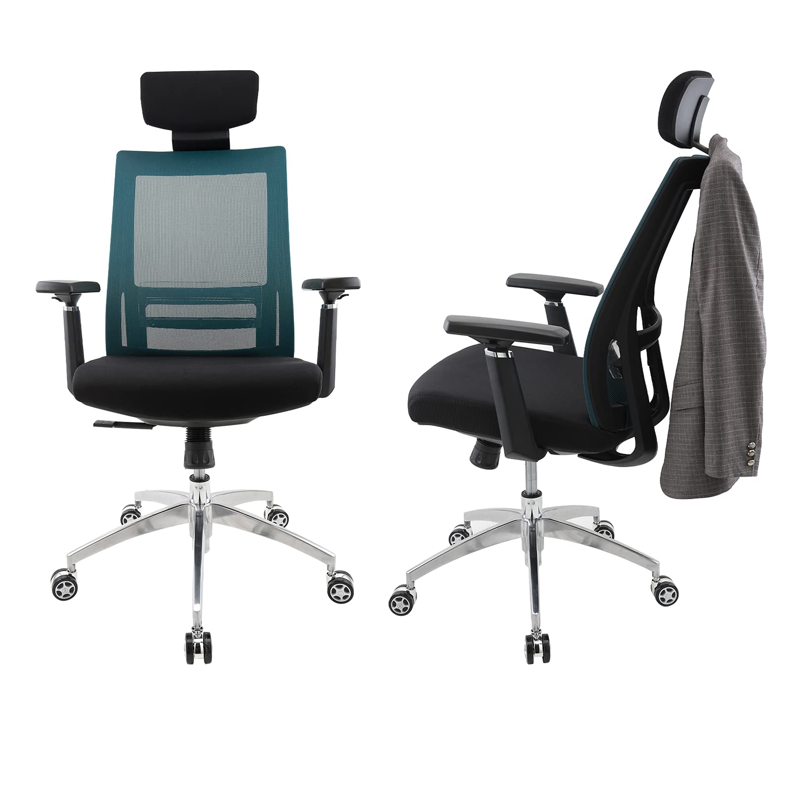 Buy ACEGIKMOQ Mesh Ergonomic Office Chair with Clothes Hanger