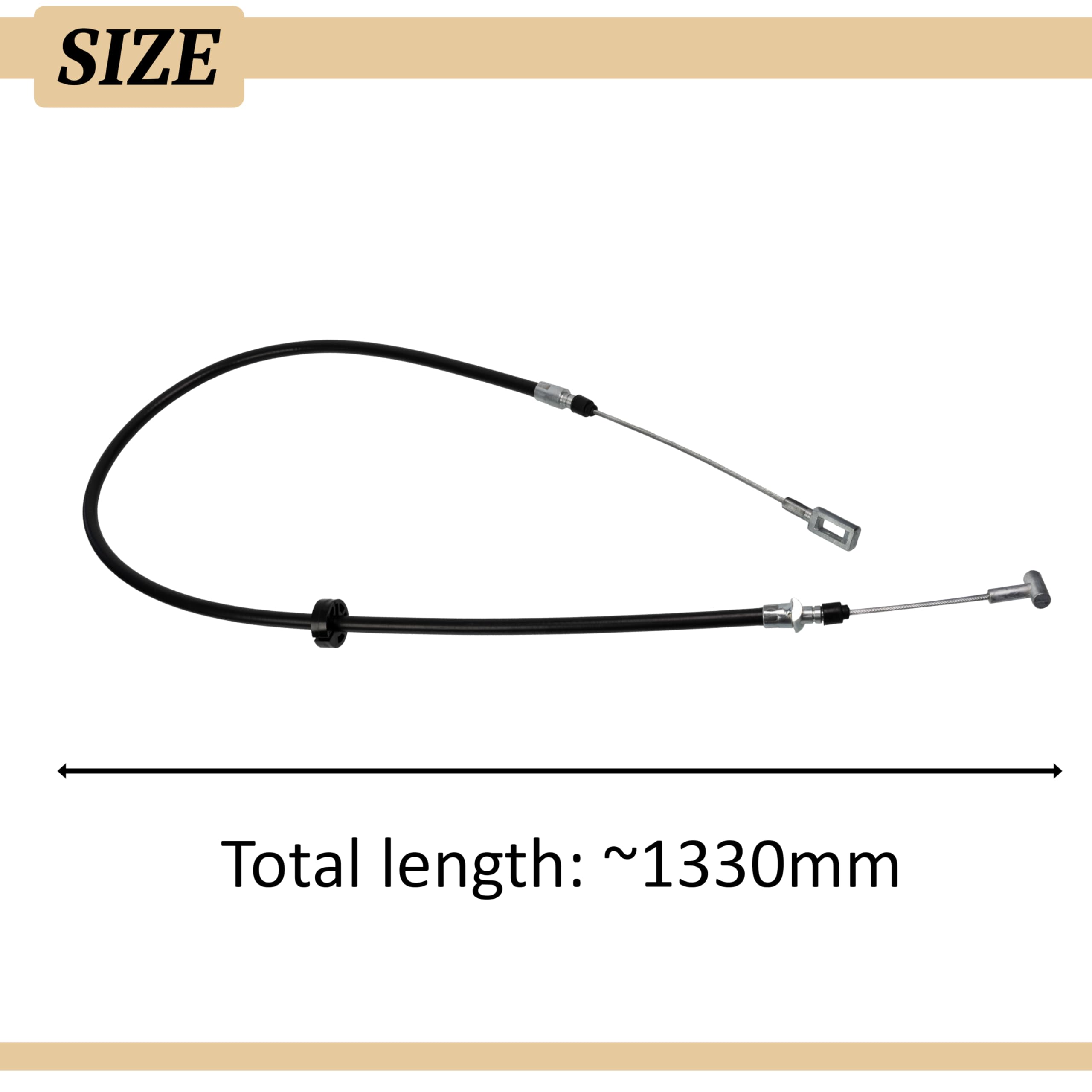AERZETIX - C71989 - Cavo freno a mano - lato di montaggio asse posteriore - compatibile con numeri OE 500322988