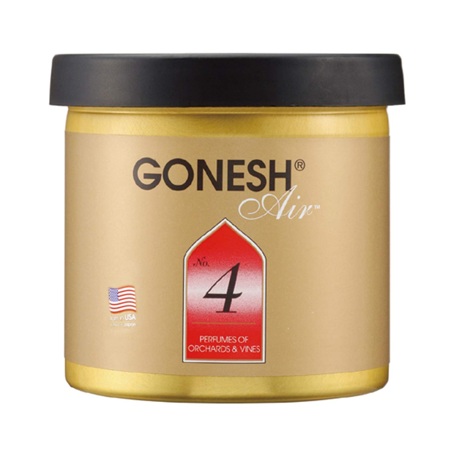 GONESH(ガーネッシュ)ゲルエアフレッシュナー(置き型芳香剤)No.4(ピーチ・ベリー・ブドウ等のフルーティな香り)100g