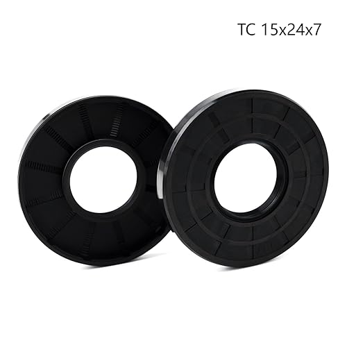 Miniatura 23 de XIKE 2 sellos de aceite, sellos de labio, TC 0.531 in x 0.945 in x 0.236 in, goma de nitrilo doble labio con resorte, sello de eje de aceite