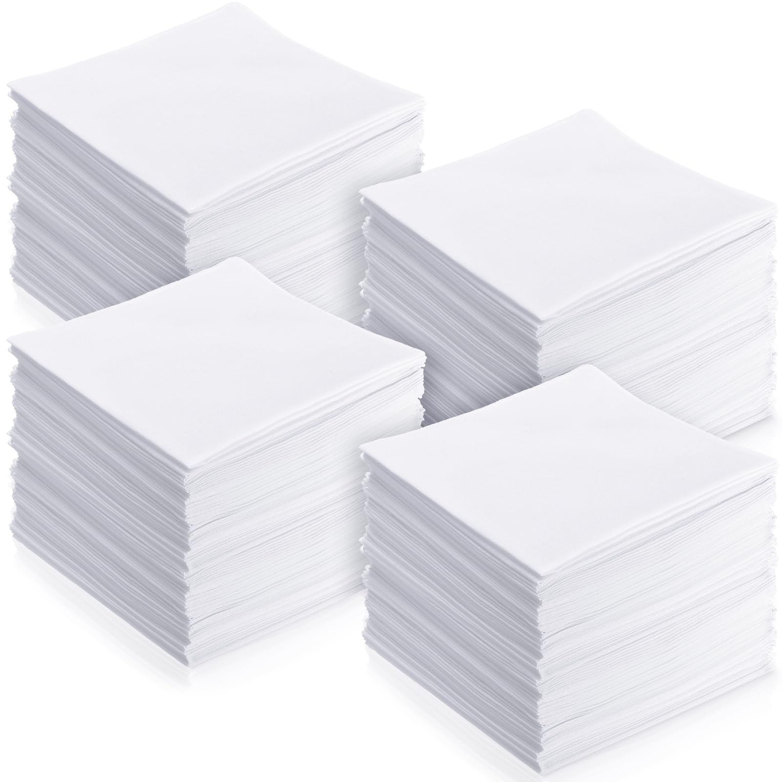 Leinuosen Cotton White Handkerchiefs Bulk for Men, 8.3"