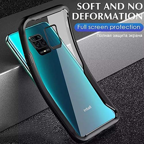 Image of Amazon Brand - Solimo Bumper for Redmi Note 9 Pro (TPU+Plastic Black) Bumper Case