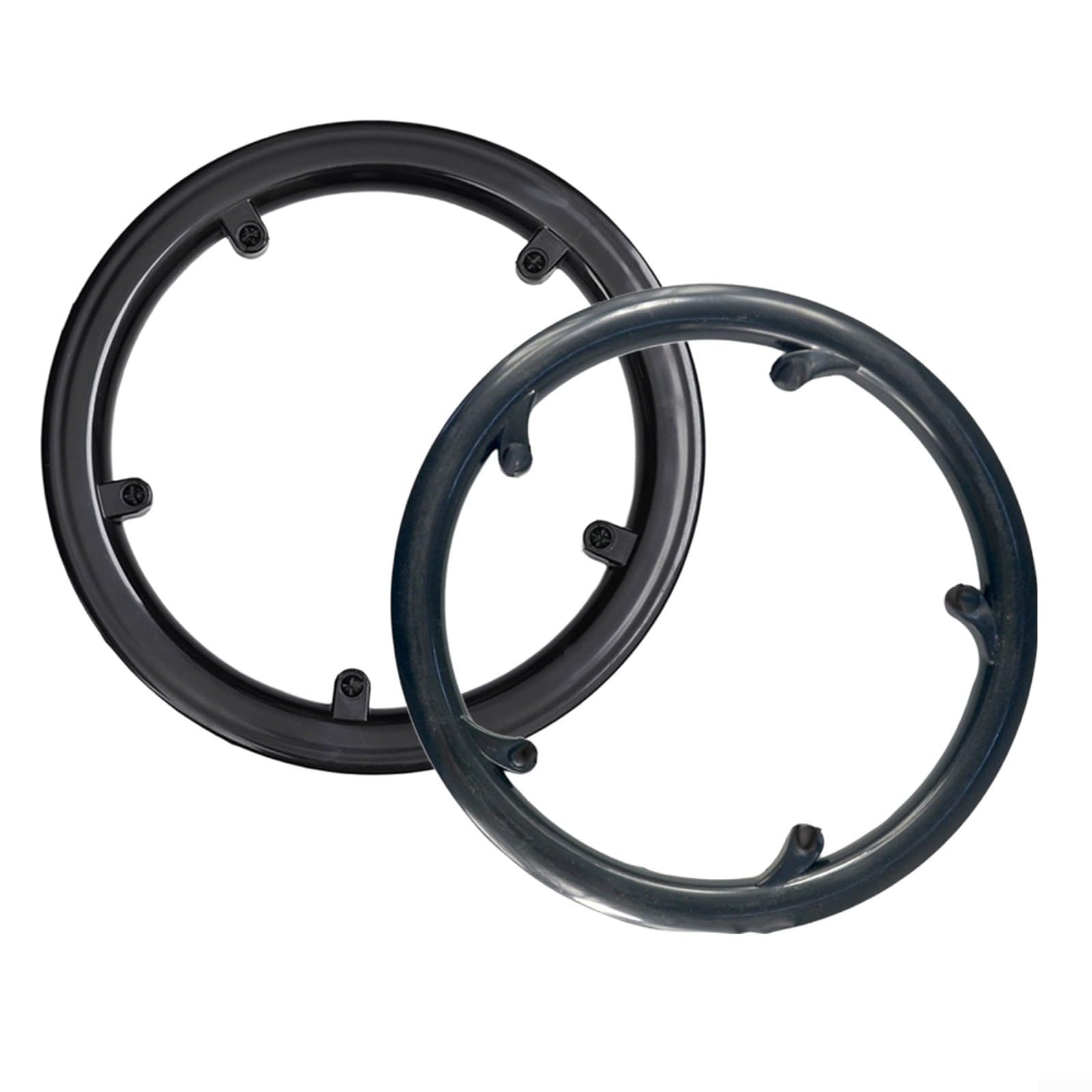 Protezione per corona della bicicletta, per guarnitura 46T-48T 4/5 fori, protezione per catena della bici da olio e danni, copertura in plastica, per mountain folding e city (48T)