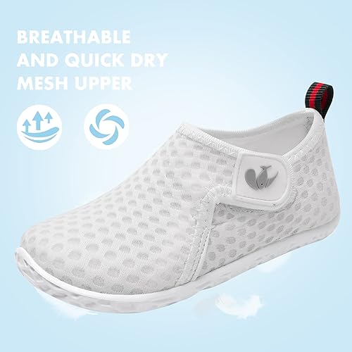 Miniatura 3 de JIASUQI Zapatos de agua para bebés, niños y niñas, para natación, piscina, playa, caminar, zapatos deportivos