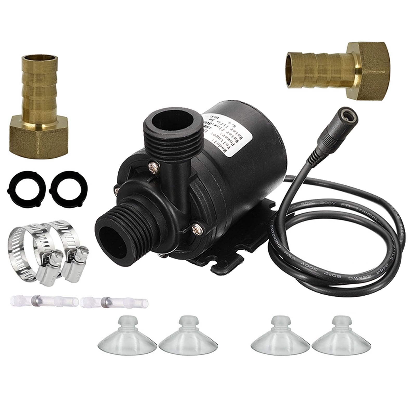 12V Water Transfer Pumps Easy Install Submersibles Water Circulation Pumps for Pond Aquarium Fish Solar Fountains Pool Circulation
