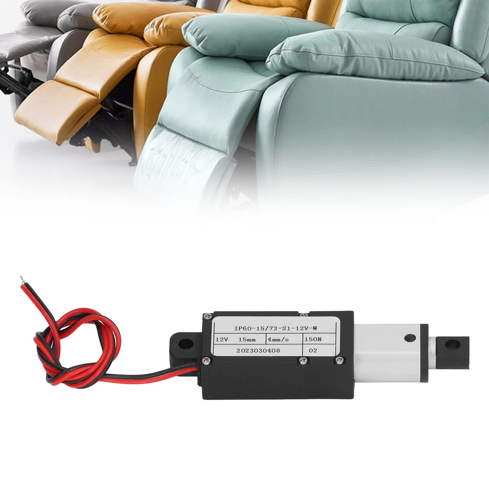 Mini Electric Linear Actuator 15mm Stroke Micro Motion Actuator 12V Aluminum Linear Actuator for Agricultural Machinery
