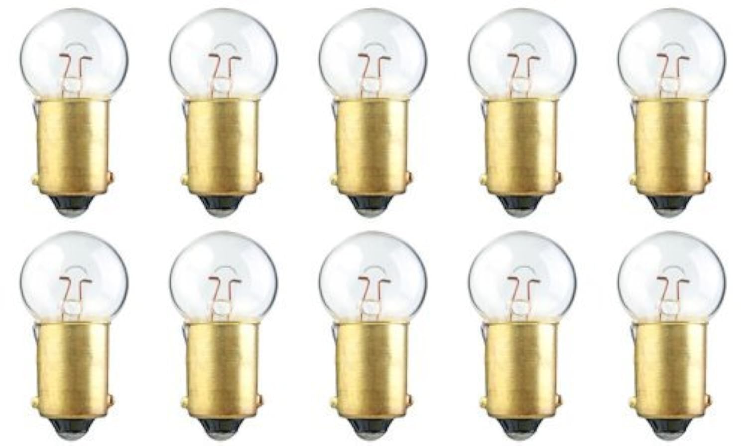 CEC Industries #55 Bulbs, 7 V, 2.87 W, BA9s Base, G-4.5 Shape (Box of 10)