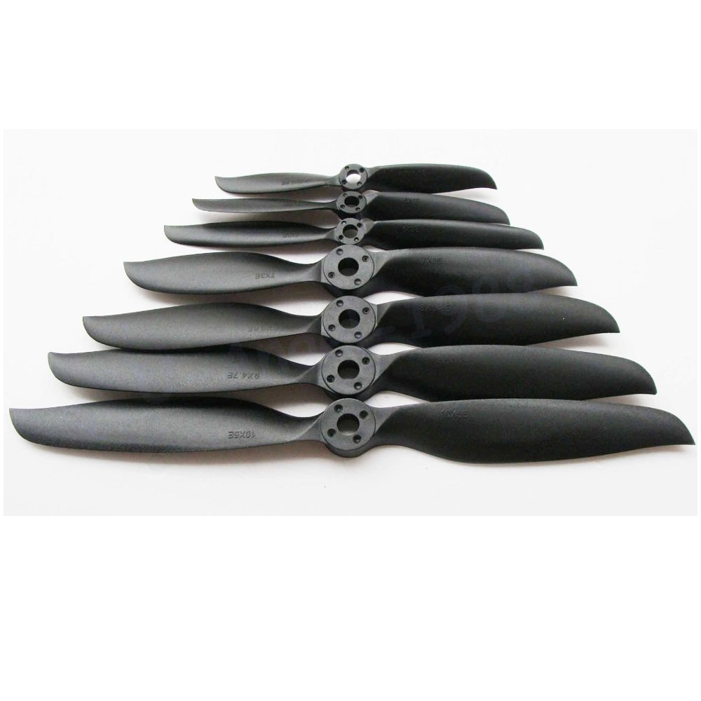 For avión RC, 10 Piezas/Lote, Apto for hélice JN 4,5 * 4,5E 5 * 5E 6 * 4E 7 * 5E 8 * 6E 9 * 6E 9 * 4,7E 10 * 5E 10 * 7E 11 * 7E 12 * 6E 12 * 10E 13 x 8E 14 * 7E(13X8E)