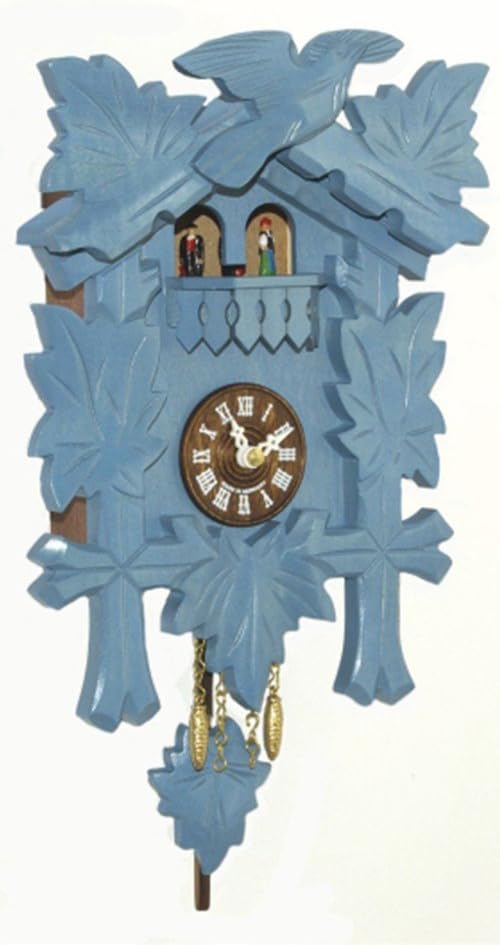 Trenkle Kuckulino Black Forest Clock with Quartz Movement and Cuckoo Chime, Turning Dancers