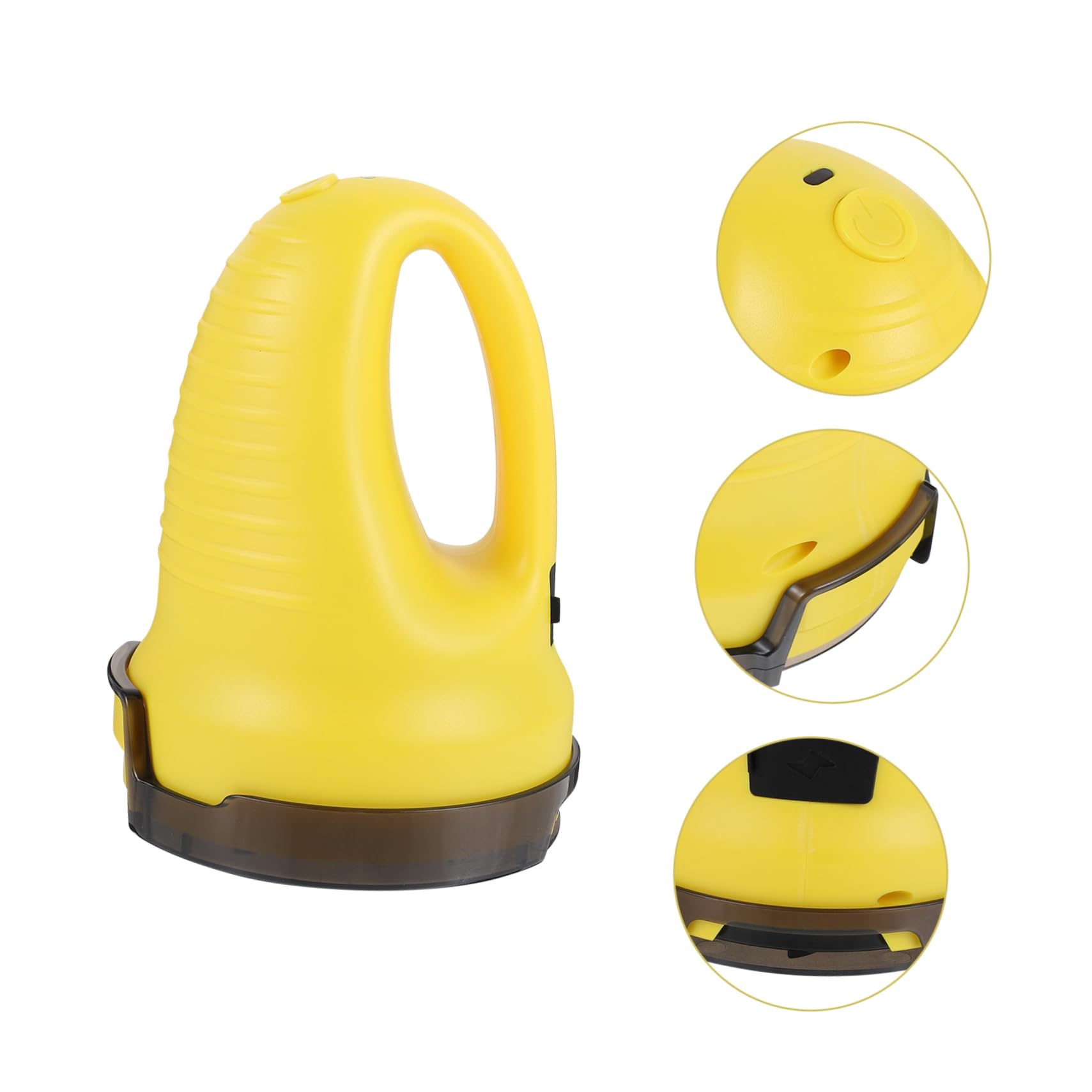 Raspador de Nieve para Coche Eléctrico de Abs Amarillo | 1 Juego Cable Usb, Diseño Compacto y Mango Curvo, Uso en Invierno para Quitar Hielo y Escarcha