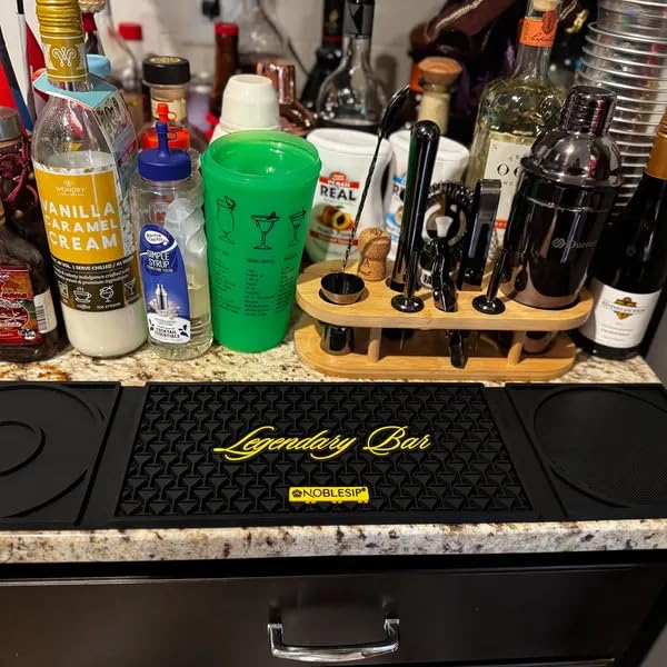 NobleSip Bar Mat 3en1 con Tabla de Cortar y Rimmer miniatura 5