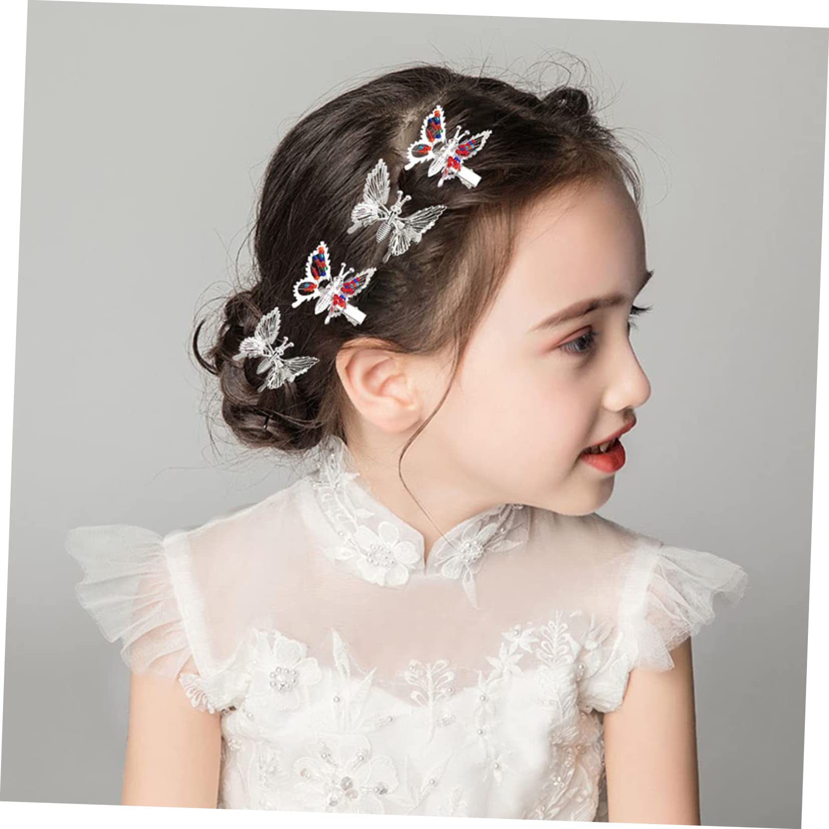 FRCOLOR 60stücke Teiliges Metall-schmetterlings-haarspangen Mit Vibrationsflügeln Elegante Haarklammern Für Frauen Für Partys Kostüme Und Besondere Anlässe