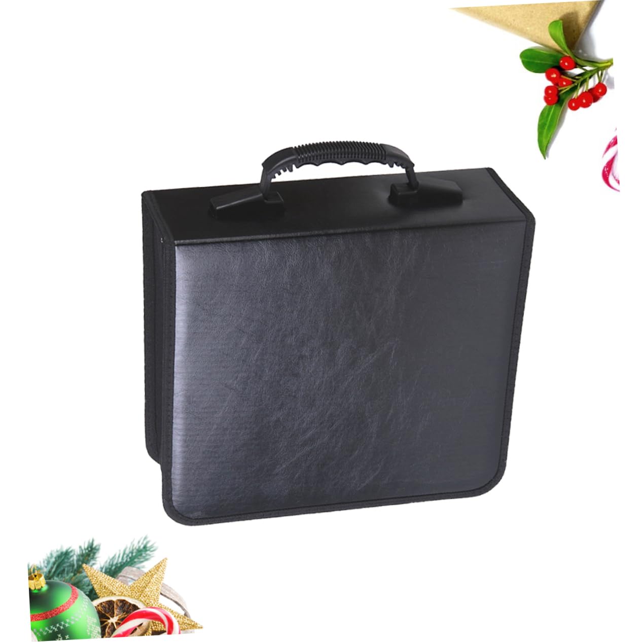 iplusmile Custodia per CD e Dvd da Slot Borsa Portatile in Pelle Pu per Riporre CD e Dvd Cerniera Scorrevole Facile da Usare