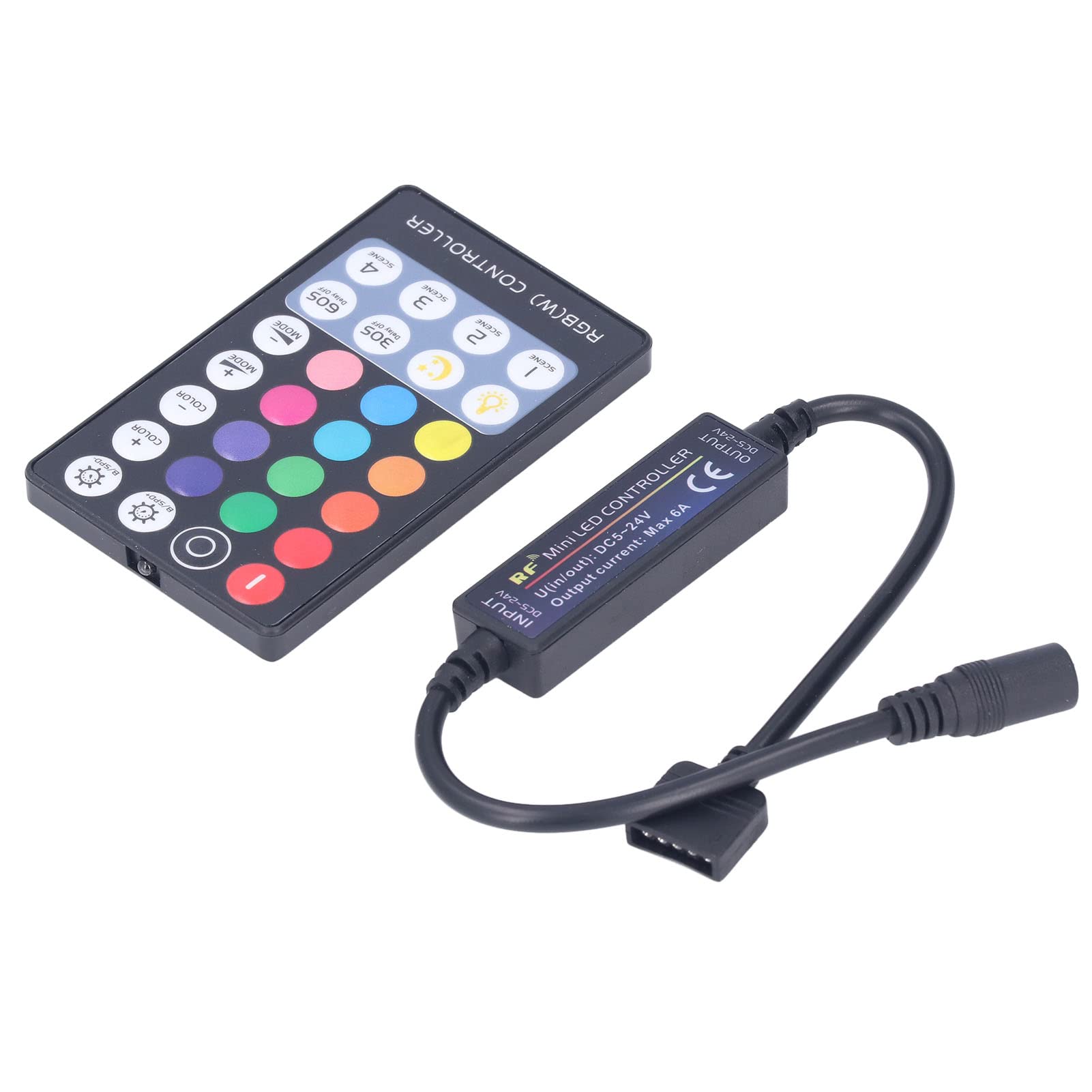 Mini Controlador Remoto Led RGB DC5 24V, Controlador Inalámbrico RF De