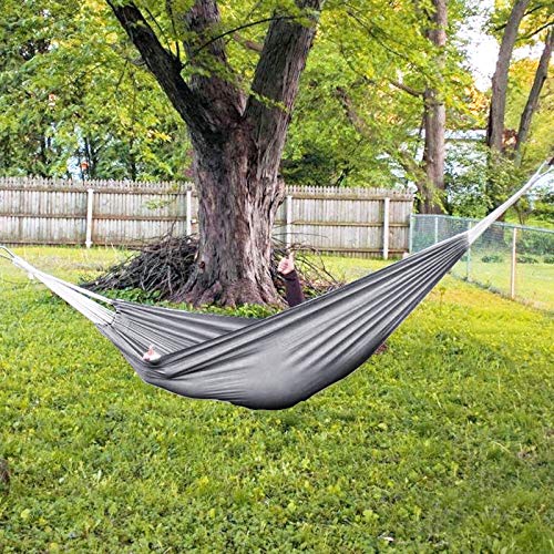 image for Anyoo Single Cotton Outdoor Hammock Multiples Load Capacity Up to 450 
