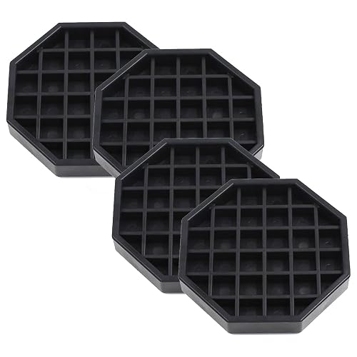 Happy Reunion Octagon Coffee Drip Tray 4-Inch Black 4-Pack