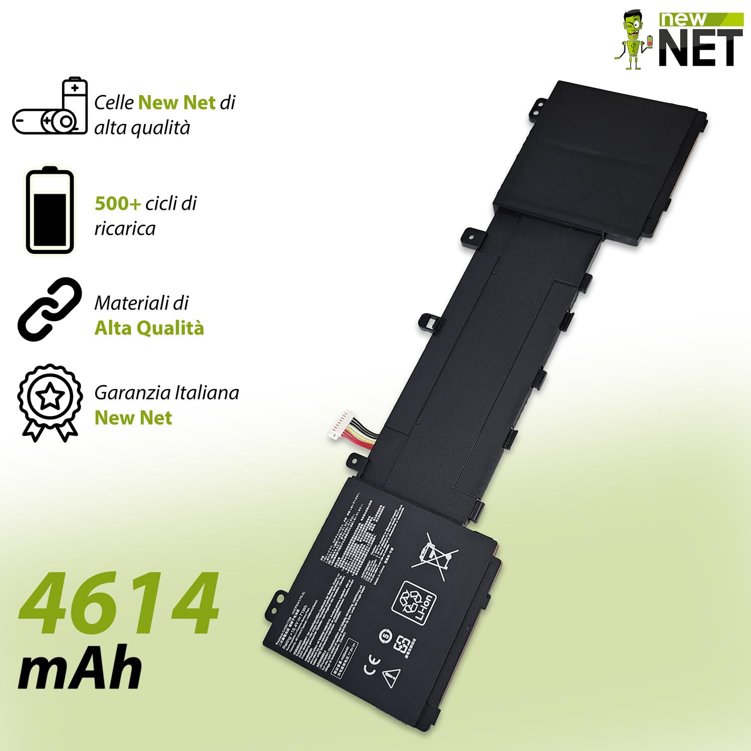 Batteria compatibile con ASUS ZenBook Pro UX550G, UX550GD 15.4V 4614mAh