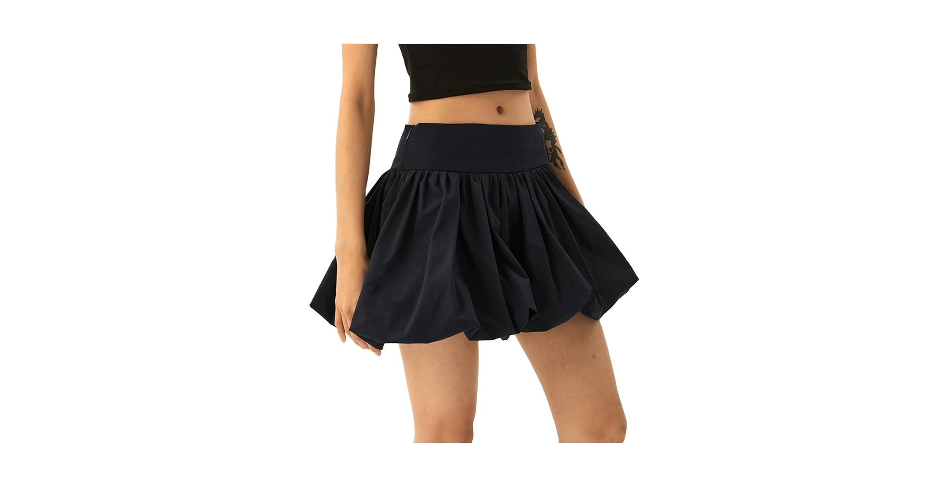 Amazon.com: HengShunRui Women Y2k Ruffle Bubble Skirt Puffy