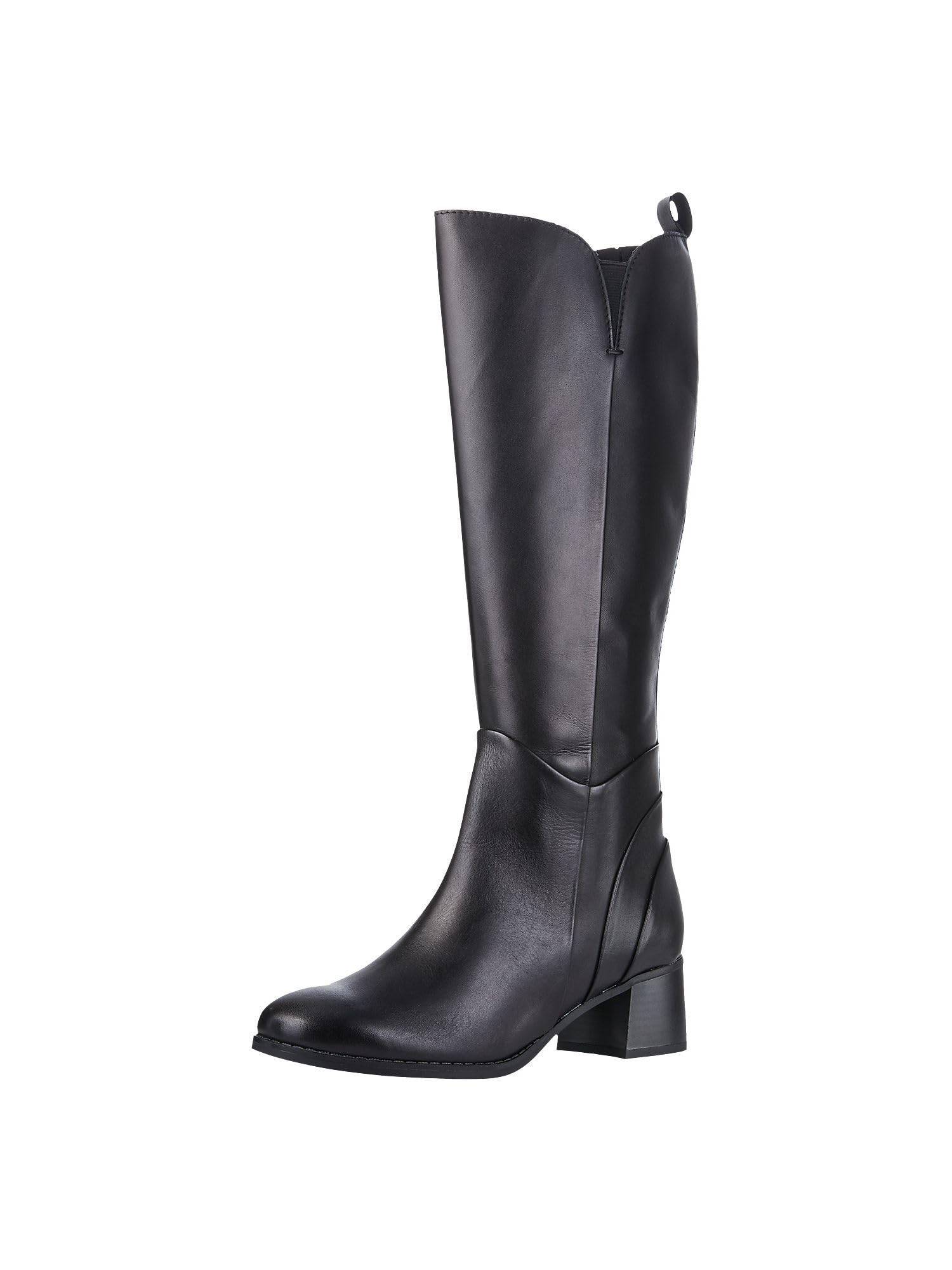 MARCO TOZZI Damen Hohe Stiefel mit Absatz aus Leder Elegant