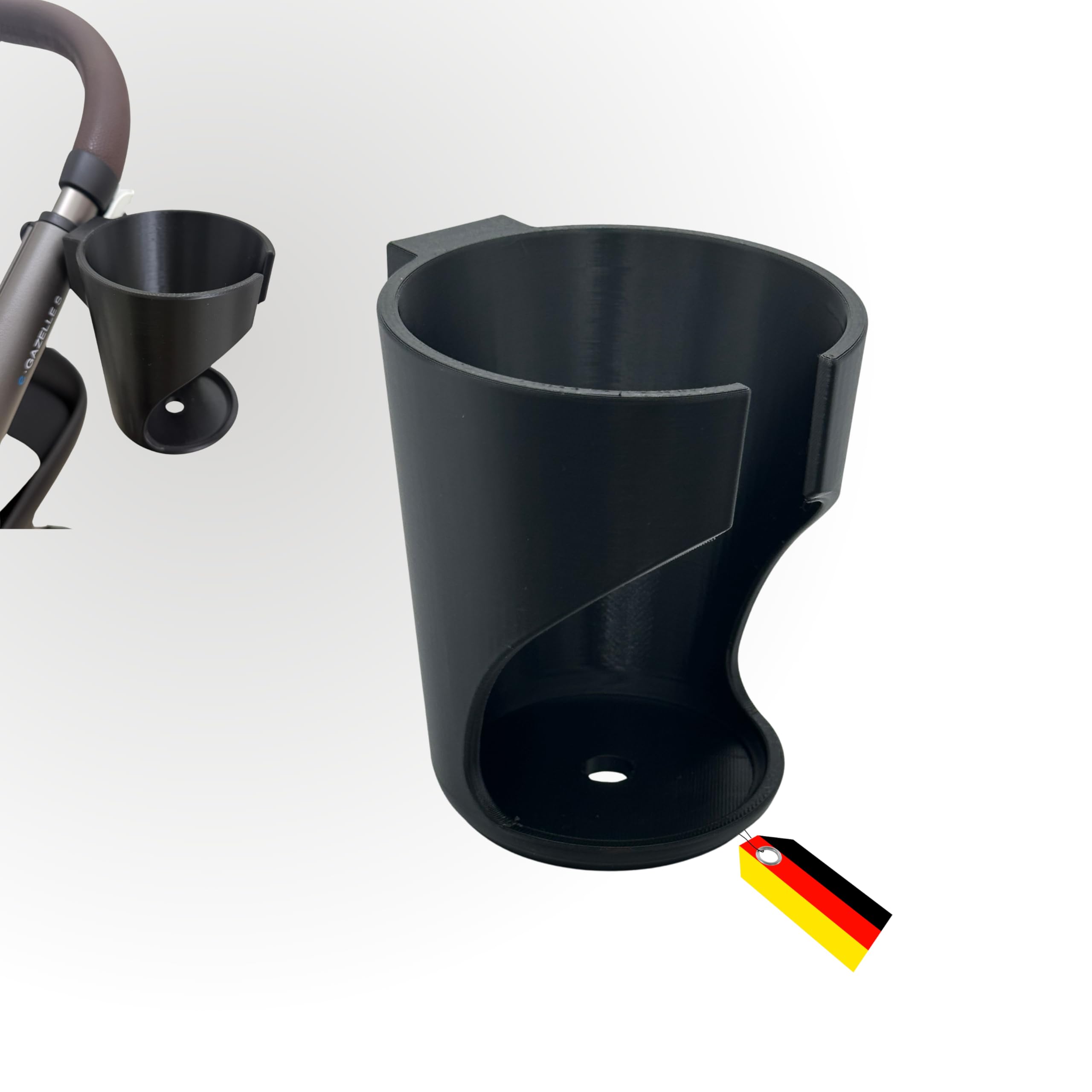 Getränkehalterung für Cybex Kinderwagen, Kompatibel mit Priam, e-Priam, Mios, Balios SLine, Talos S-Line, Melio-Linee, Gazelle S, Libelle, Eezy S Line, Beezy, Coya