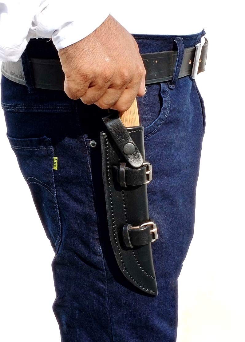 Ottoza Handmade Leather Knife Sheath SIDE DRAW Knife Sheath Bushcraft