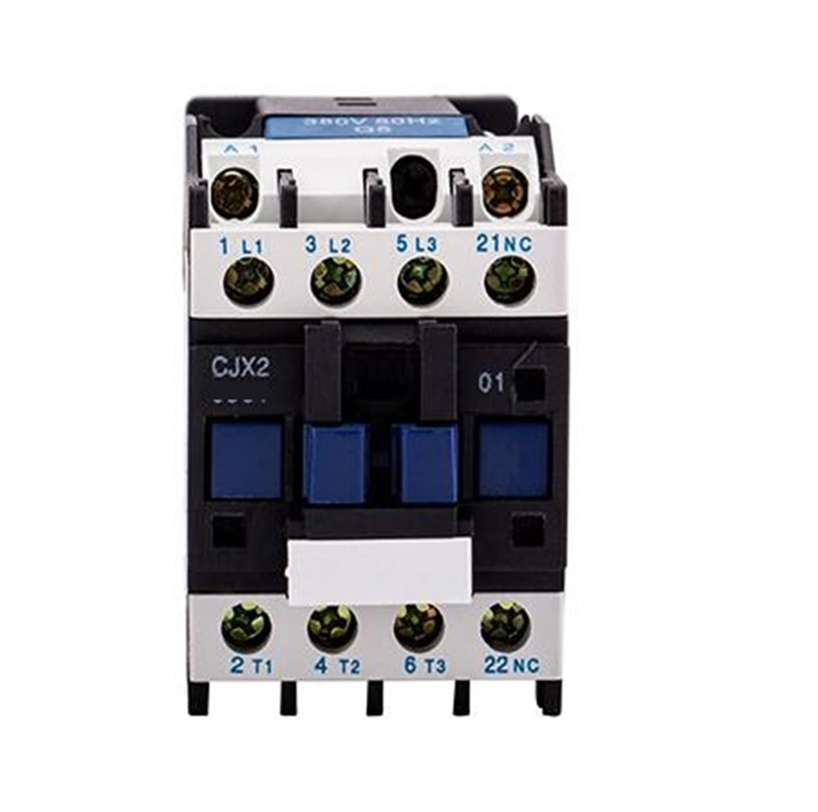 Contacteur triphasé LC1D CJX2-0901 9A 110V avec contact normalement fermé NF pour relais