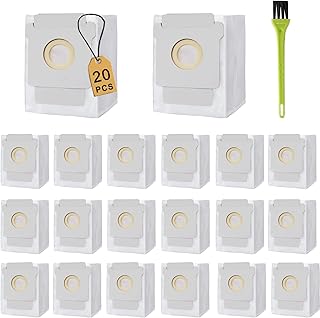 20 Pack Vacuum Bags for iRobot Roomba Bags i & s & j Series, Replacement Bags for iRobot Roomba i7 i7+ i7Plus, i3 i3+, i4 i4+, i6 i6+, i8 i8+, j7 j7+, s9 s9+ Automatic Dirt Disposal Bags