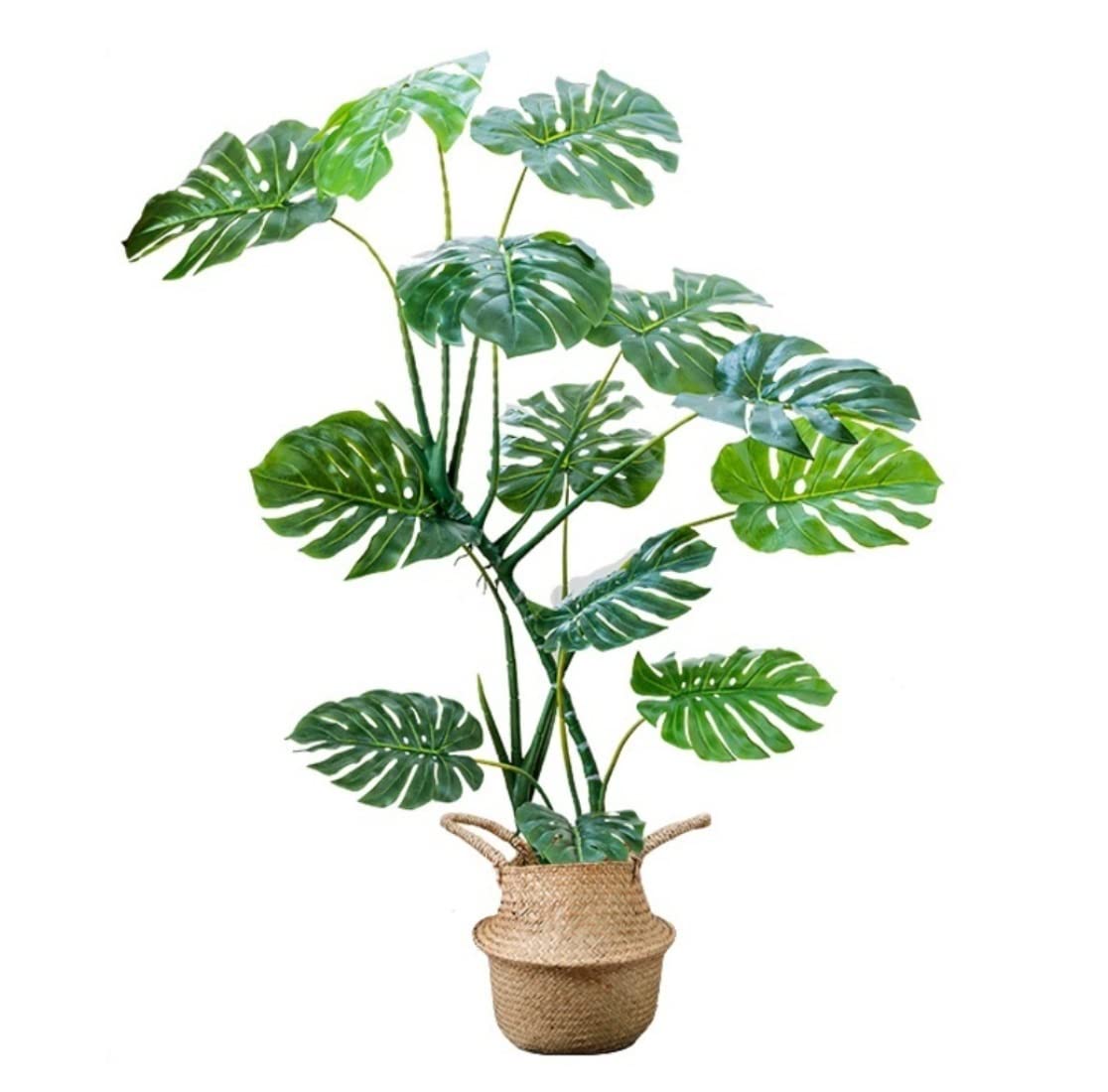 AYCDL Artificial Tree Plants Artificial Monstera Tree Simulation Plant Potted Fake Tree Bonsai Indoor Outdoor Living Room Hotel Bedroom Decoration Decoration,B-140cm,A-165cm