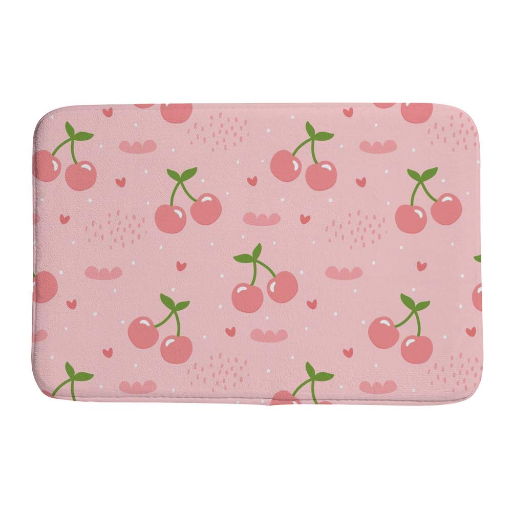 Tapis de bain motif cerisier pour une ambiance de douche cosy