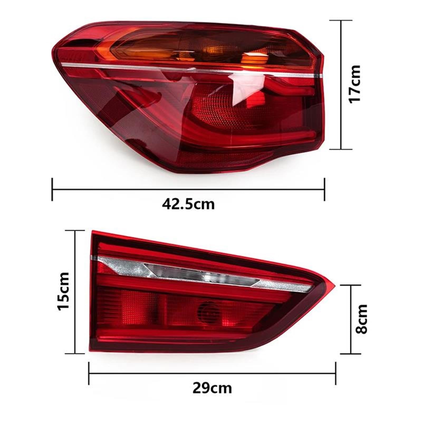 Luz Trasera Luz Trasera LED Para X1 2016 2017 2018 2019. Conjunto De, Freno, Advertencia, Marcha Atrás, Parachoques. 63217488547(Left Inside)