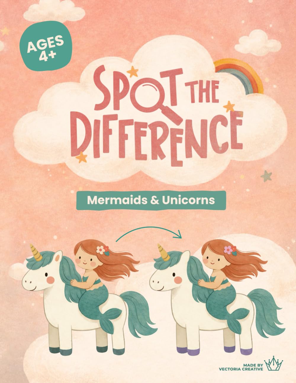 Spot the Difference: Mermaids and Unicorns Activity Book